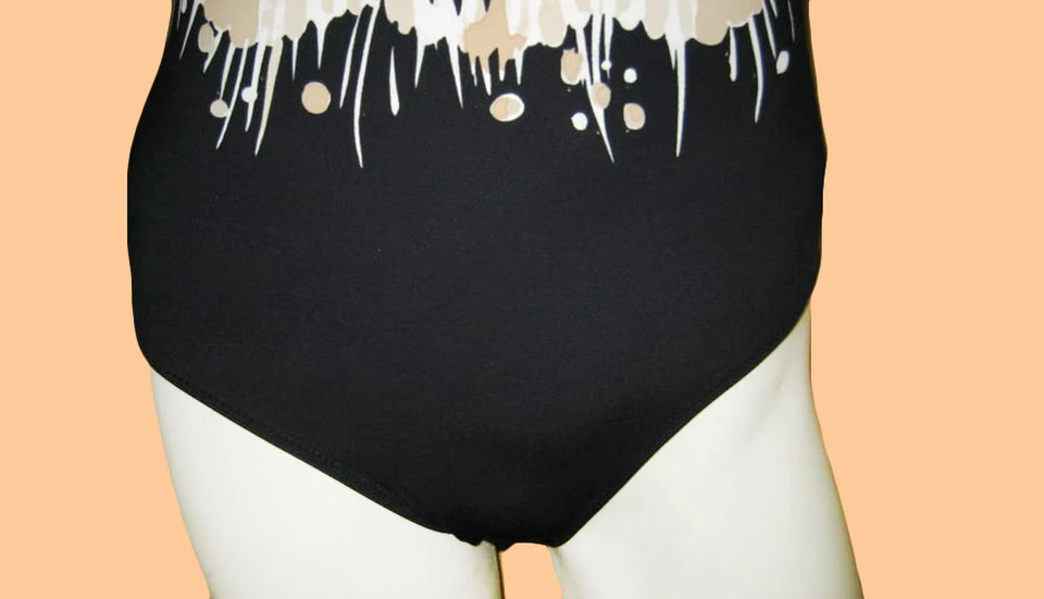 NUEVO JUPITER BY GOTTEX negro marfil CUELLO REDONDO 1pc TRAJE DE BAÑO TALLA 8 Foto 2 de 4