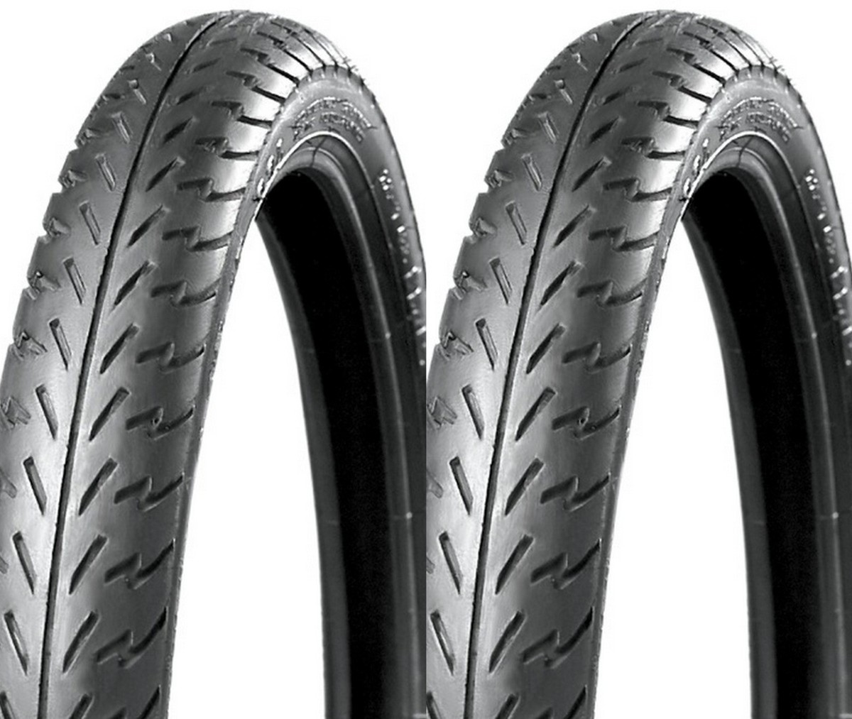 2-Pack IRC 2.25-17 Front & Rear Tire Set For Honda PA50 Moped (1978-1983)