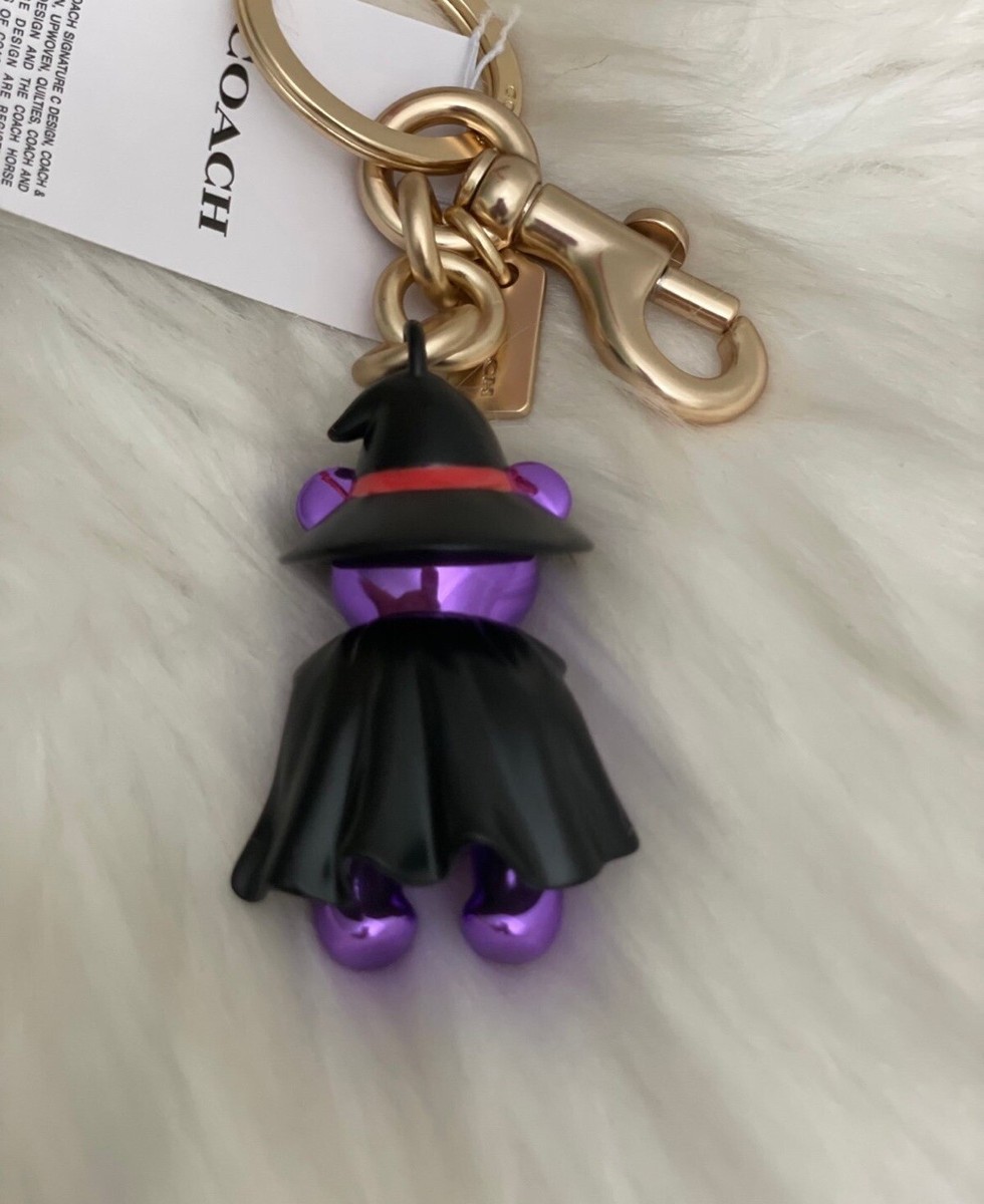 Coach Halloween Witch Bear Bag Charm in Purple 6072 NWT | eBay