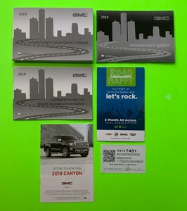 2019 GMC CANYON / CANYON DENALI Factory Owner Manual Set w/ NAV *OEM
