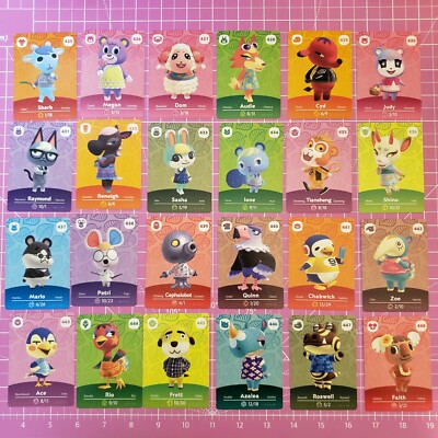 24/48Pcs Animal Crossing Series 5 Villagers Amiibo Card For Nintendo Switch/Lite