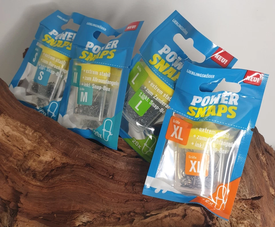 Lieblingsköder Power Snaps S M L XL Karabiner Barsch Allround Zander Hecht OVP