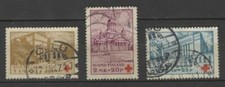 Finlande n°YT 170-172 oblitéré année 1932 - Croix rouge