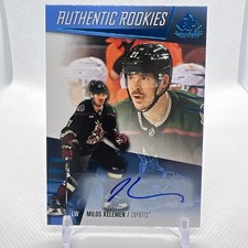 Milos Kelemen 2023-24 SP Game Used Authentic Rookies Auto Arizona Coyotes
