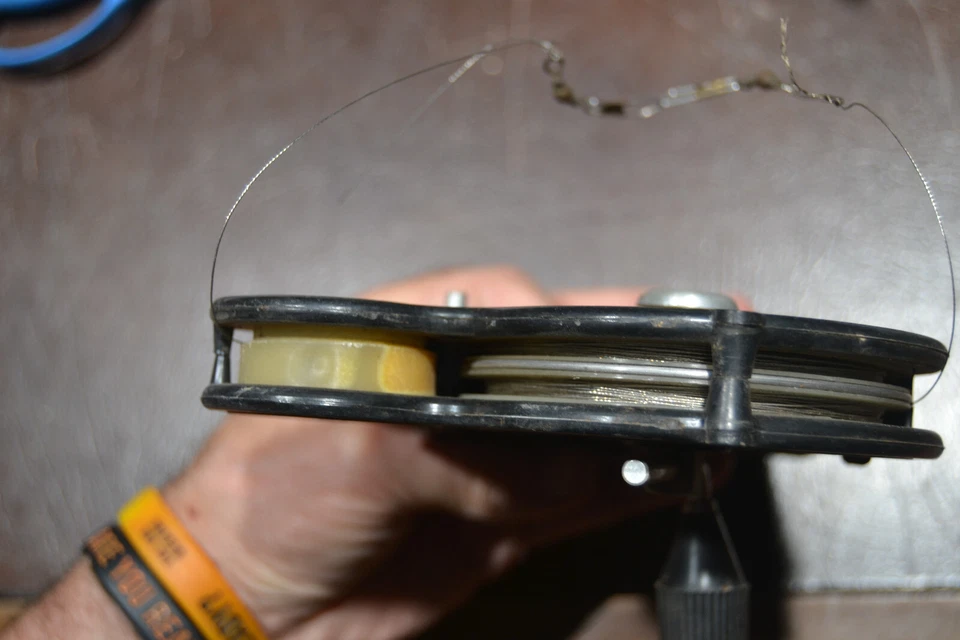 Jim Walker U-Reely Control Line Handle Model Airplane with Wire A-J Aircraft Co. - Image 3 of 4