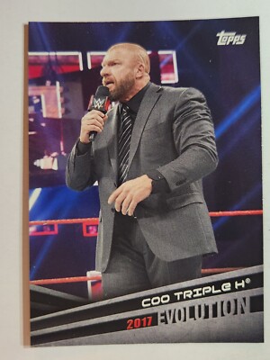 2018 Topps WWE Evolution #E-44 2017 COO TRIPLE H