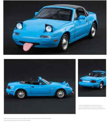 Miniature Mazda MX-5 2019 Bleue - Échelle 1:24 - Die-cast - Modélisme Statique - Neuf
