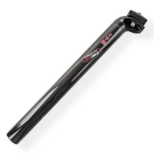 Bike Bicycle Alloy Carbon Look Bike Bicycle Seatpost 31.6mm x 350mm Black