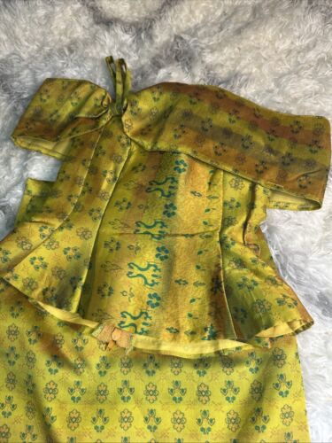 Abito tradizionale Khmer vestiti cambogiani 2 pezzi camicia e gonna ragazze bambini - Foto 2 di 5