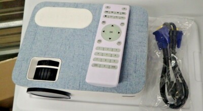 Fangor F206 Mulimedia Projector with Remote, HDMI Cord, VGA Cord No Original Box