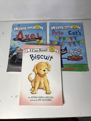 I Can Read Book Set Of 3 Biscuit Axel Pete Cat 3411