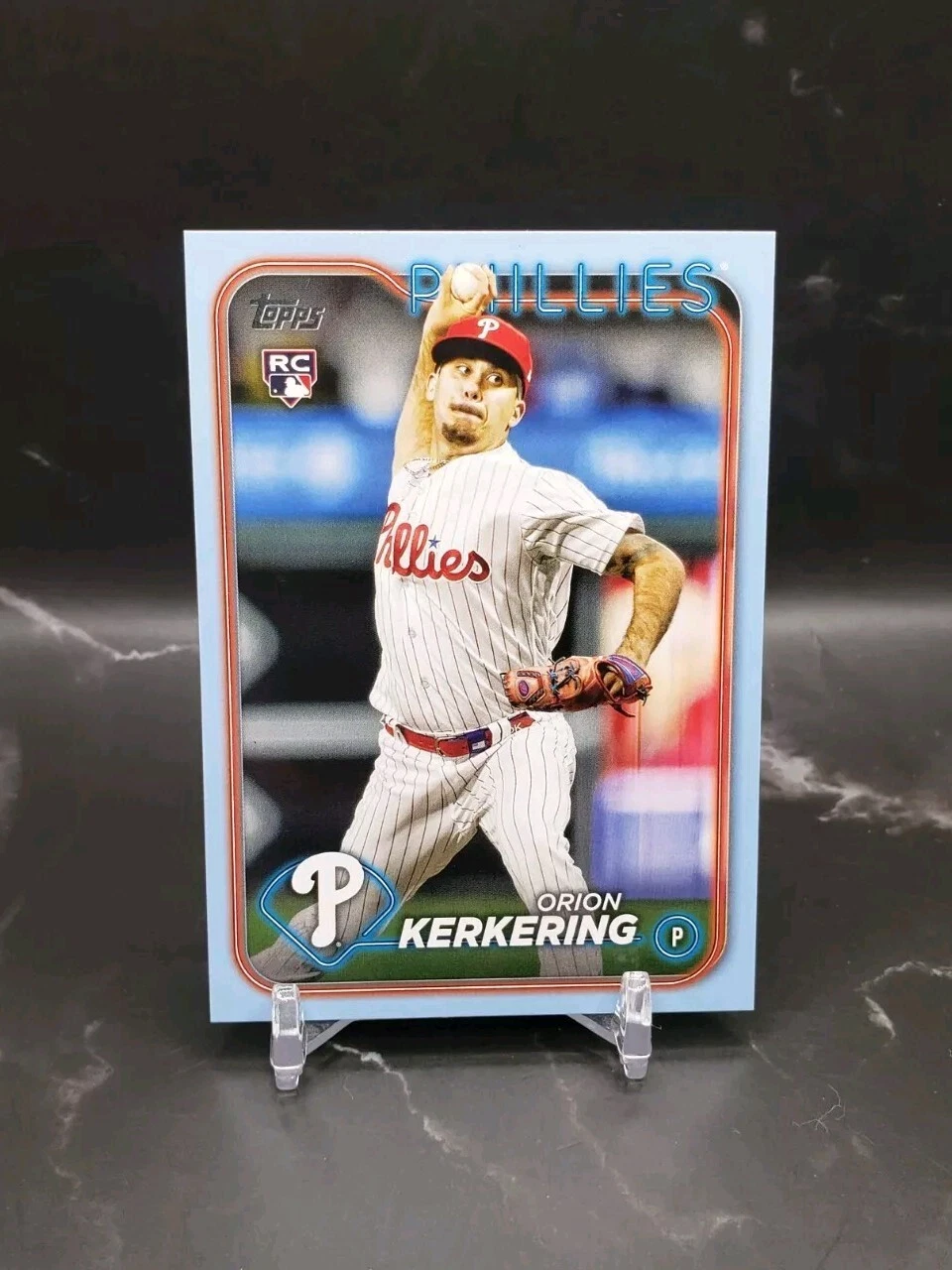Orion Kerkering /50 Father's Day Baby Blue 2024 Topps Series 2 #520 (RC)