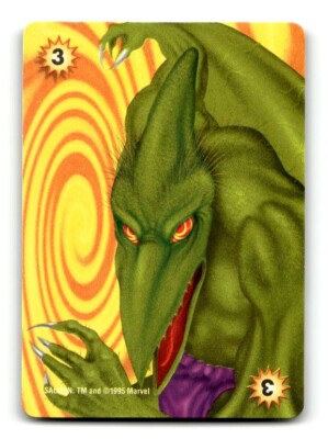 1995 Marvel Over Power Mutants Unite Fantasy Card SAURON