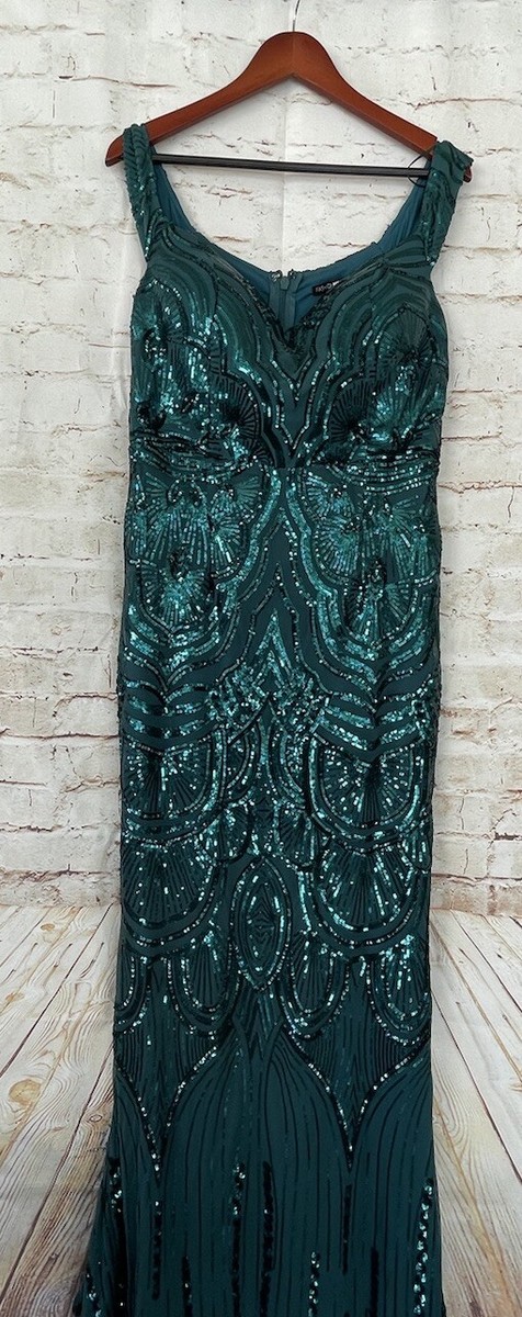 until the weekend sequin maxi dress FASHION NOVA Until The Weekend Sequin Maxi Dress - Emerald - Plus 1XL