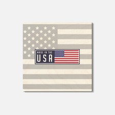Made In The USA 4'' X 4'' Square Wooden Coaster