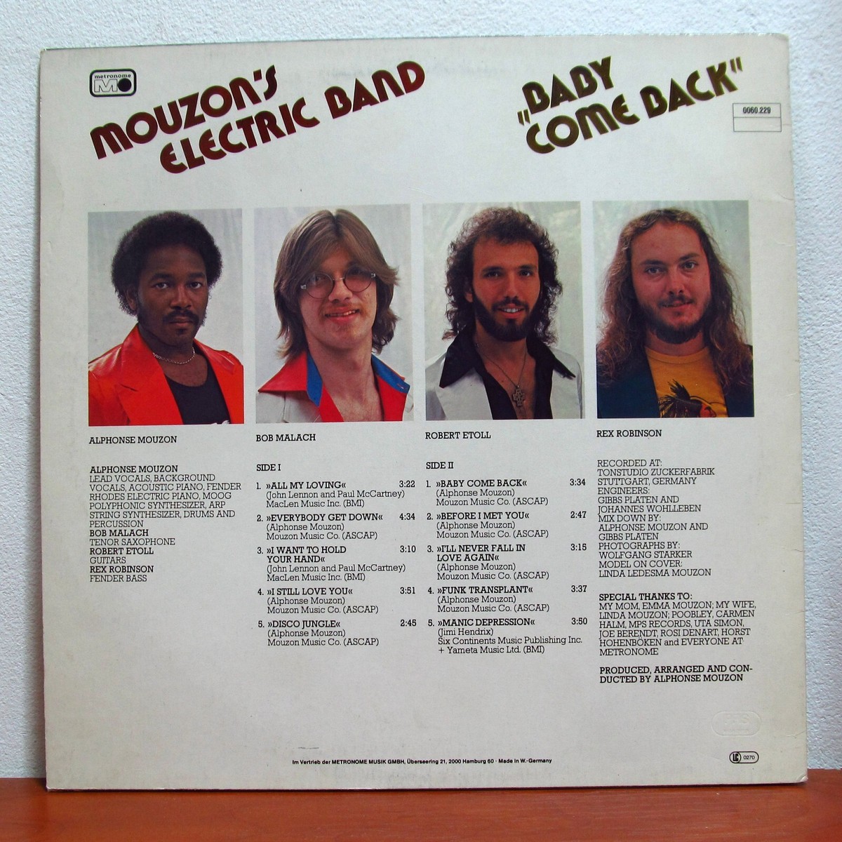Mouzon's Electric Band – Baby Come Back | eBay