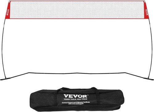 Vevor Volleyball Training Net Indoor or Outdoor Use Adjustable Height Portable