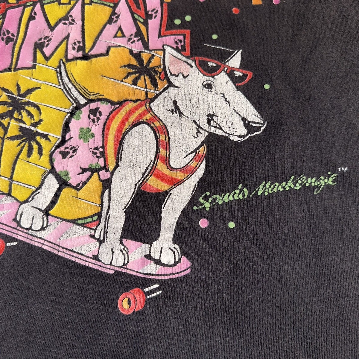 Vintage 80s Bud Light Spuds Mackenzie Party Animal Black Vintage 80s Bud Light Spuds Mackenzie Party Animal Black