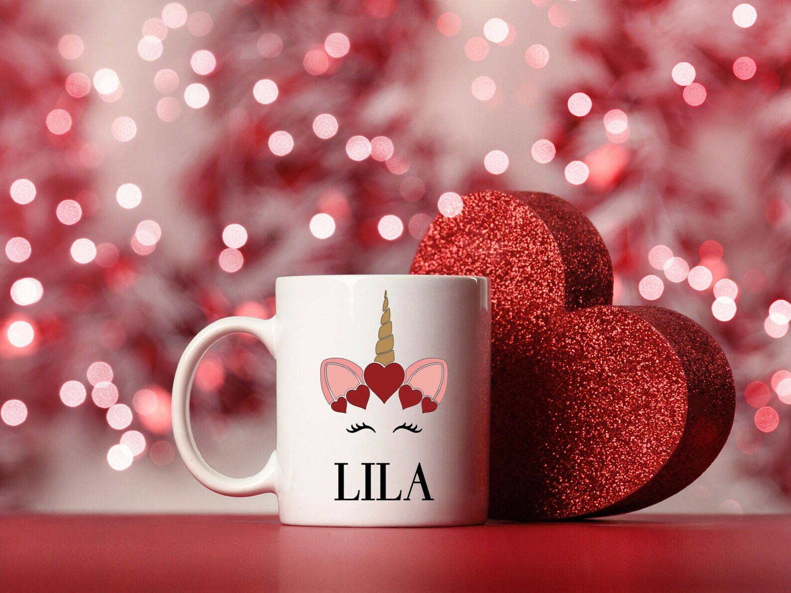 Kid's Personalized Valentine's Day Mug Customized With Name Children's Name