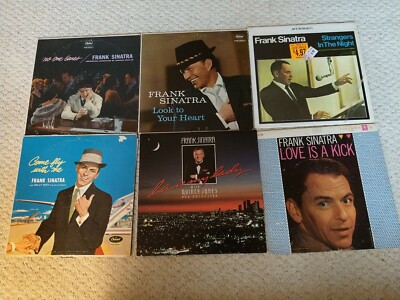 Vintage Lot of 6 Frank Sinatra, Strangers in the Night/That's Life/Come Fly/Love