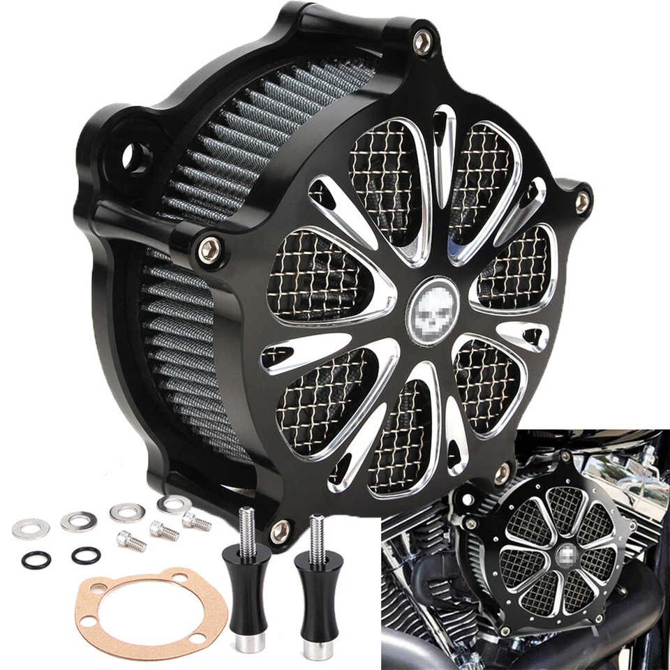 Filtro de admisión de filtro de aire para Harley Dyna Road King Electra Street Glide Softail Foto 4 de 4