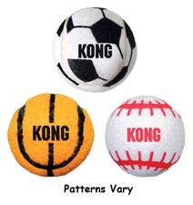 Sports Theme Dog Tennis Balls Basketball Baseball Soccer Assorted Patterns 2.5"