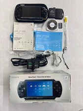 Psp - Console 1000 1001 Piano Black USA Sony PlayStation Portable Complete #2904