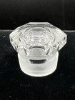 Antique Bohemian  Apothecary Jar / Perfume Bottle W/stopper Clear Crystal Glass — photo 5