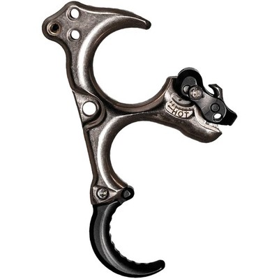 T.R.U. BALL ARCHERY Honey Badger Claw Flex Quick Silver Brass Medium Release Aid