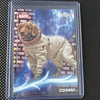 Topps Chrome Marvel Studios Cosmo #150 #28/80 Marvel Logo refractor