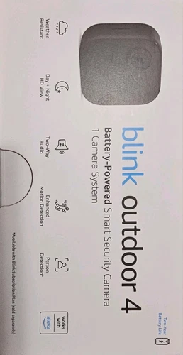 Blink Outdoor 4 Wireless 1 Camera w/ Sync Module-Black