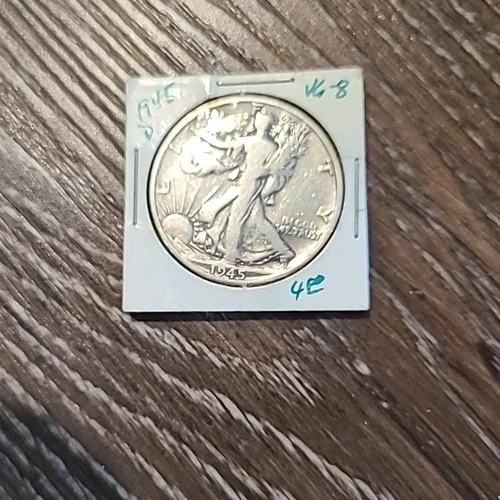 1945-D Walking Liberty Half Dollar.