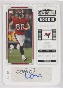 2022 Panini Contenders Rookie Ticket Stub /88 Cade Otton #201 Rookie Auto RC