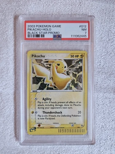 2003 Pokemon Black Star Promo Pikachu-Holo #012 NM PSA 7 Black Star Promo