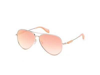 Adidas OR0085 33L Orange Mirror Aviator Metal Sunglasses Frame 59-11-145