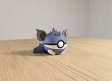 Nidoqueen Pokéball – 3D-Druck | Fan-Design | ca. 7 cm Ø | Deko