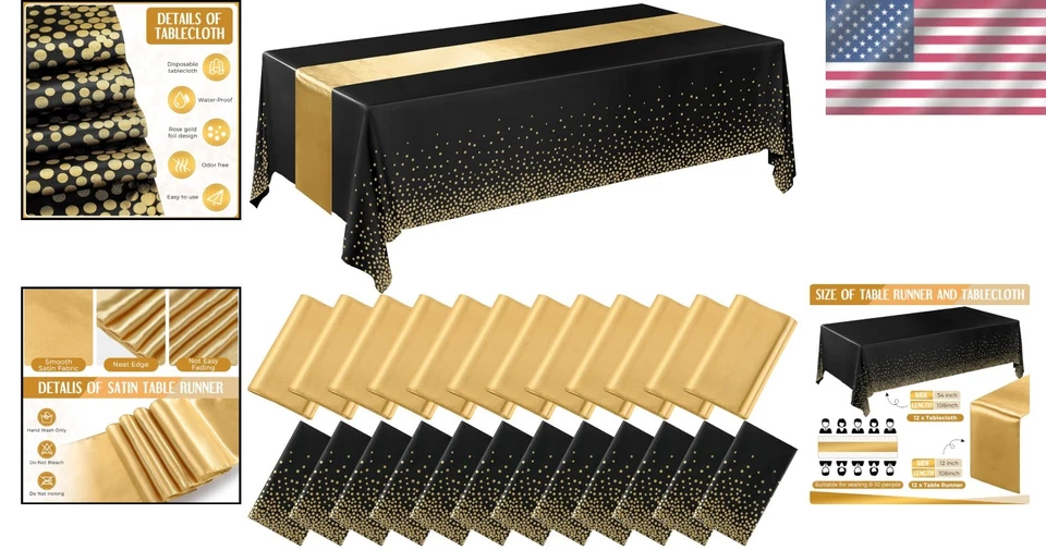 54x108 Inch Tablecloths with Satin Runners - Stylish Decor for Any Occasion - Image 2 of 4