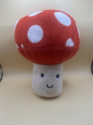 Red Mushroom Toadstool Plush Stuffed Toy 6'' By Fun Express
