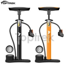 160PSI Bike Pump with Gauge Presta Schrader Valve Portable Bicycle Air Pump
