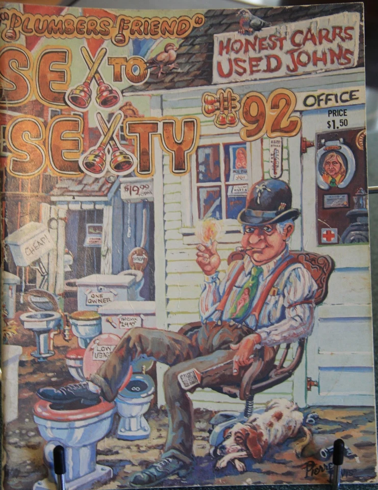 Sex to Sexty, seven issues, adult humor magazines, mostly 1970s, one 1981 Foto 4 de 4