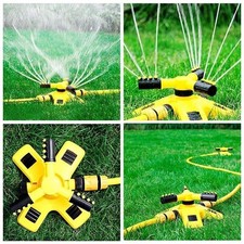 360  Rotating Lawn Sprinkler 3-Arm Automatic Garden Watering Irrigation System