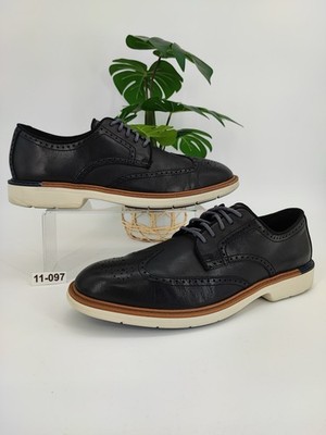 Cole Haan Men's Original Grand  Black Leather Wingtip Oxford Shoes Size 11.5M US