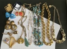 New ListingVintage Gold-Tone Costume Jewelry Lot – Necklaces, Earrings, Brooches