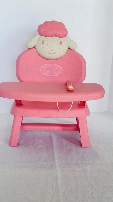 Baby Born Pink White High Chair Removable Tray