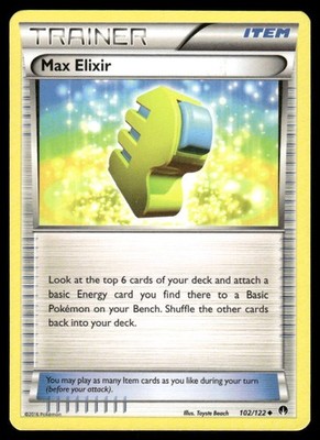 2016 Pokemon Max Elixir Uncommon BREAKpoint 102/122 HP