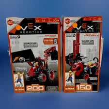 Hexbug Vex Robotics Backhoe , Forklift And Fuel Truck Construction Building Kits