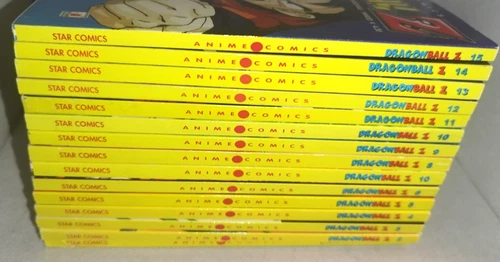 dragon ball z anime comics star comics 1-15 con errore numerico di stampa