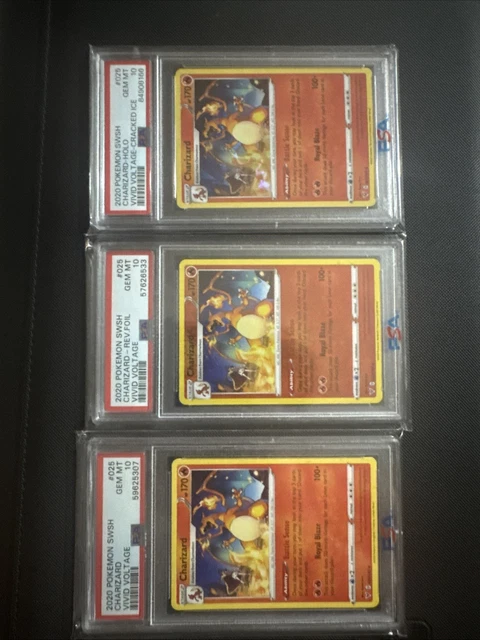 Pokemon PSA 10 sequential Charizards