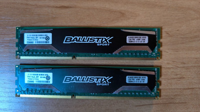8 GB DDR3 Ram (2x4 GB) Crucial Ballistix Sport gebraucht