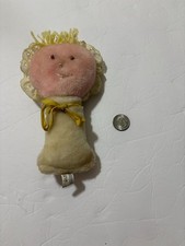 Vintage Eden Doll Rattle Rare Plush Good Shape